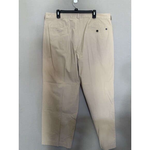 Brooks Brothers Chino Pleated Pants Men 40x30 Lot Of 2 Beige Cream Cotton Preppy - Picture 3 of 14